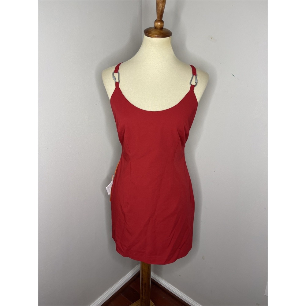 New Heron Preston Red Carabiner‎ Mini Dress Sz 40